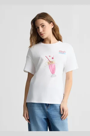 Liu Jo Liu Jo Printed T-shirt With Rhinestones