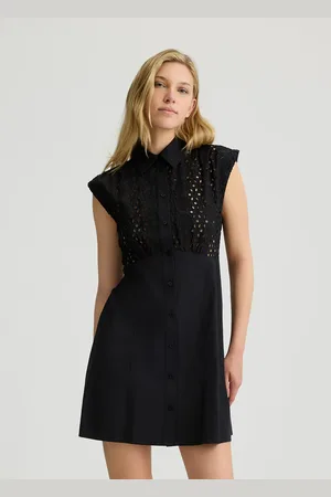 Liu Jo Liu Jo Cotton Broderie Anglaise Shirt Dress