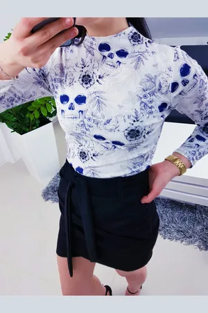 Madeline Fashion Body Czaszki Nev Białe