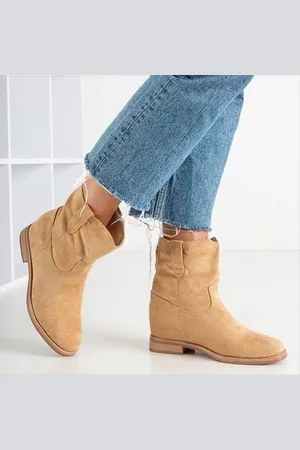 Madeline Fashion Botki Beżowe A