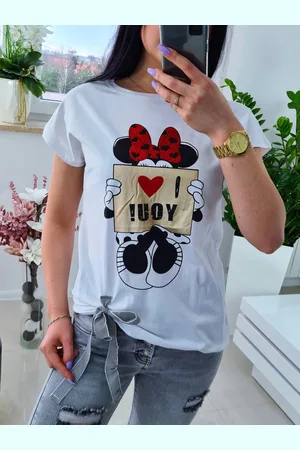 Madeline Fashion T-shirt Mickey Love Biała