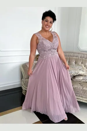 Madeline Fashion Sukienka Lady Maxi Wrzosowa