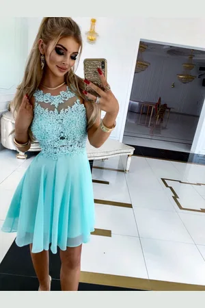Madeline Fashion Sukienka Bugatti Krótka Miętowa