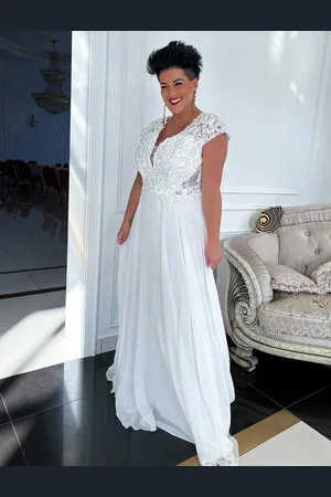 Madeline Fashion Sukienka Ślubna Dagna Maxi Biała
