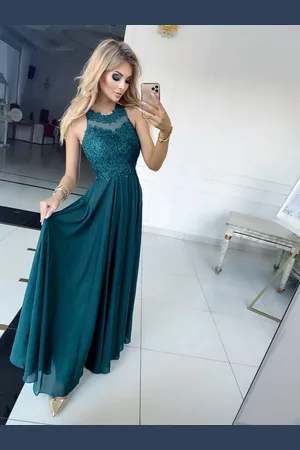 Madeline Fashion Sukienka Bugatti Długa Zielona