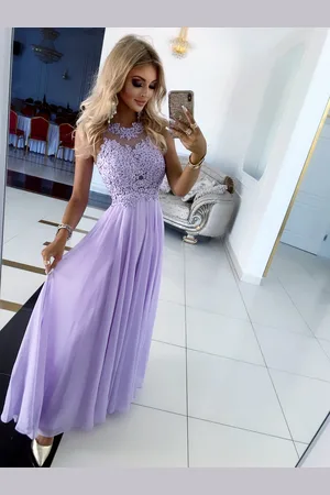 Madeline Fashion Sukienka Bugatti Długa Lawendowa
