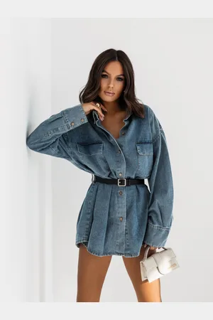 Magmac Koszula oversize z denimu JENNY