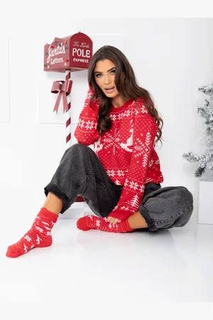 Magmac Swiąteczny sweter ze wzorem FROSTY