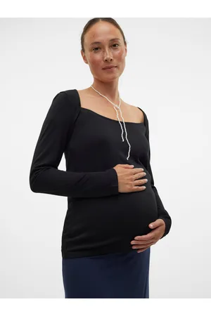 Mama;licious Dopasowany Krój Kwadratowy Dekolt Góra