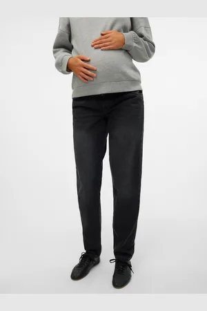 Mama;licious Krój Mom Niska Talia Jeans