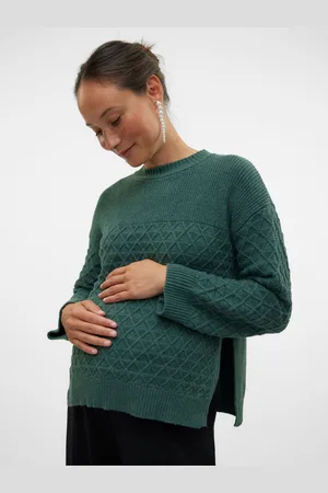 Mama;licious Krój Regularny Okrągły Dekolt Sweter