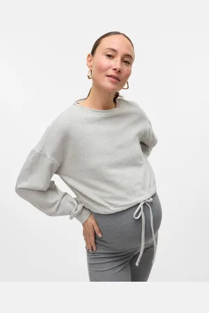 Mama;licious Krój Regularny Okrągły Dekolt Bluza