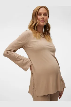 Mama;licious Krój Regularny Okrągły Dekolt Góra