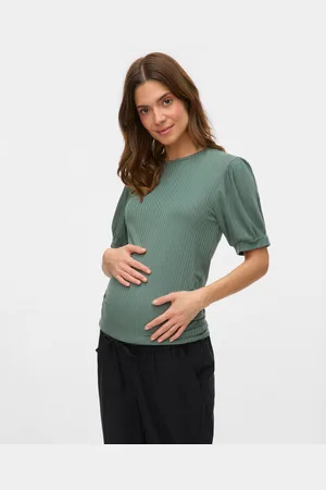 Mama;licious Krój Regularny Okrągły Dekolt Góra