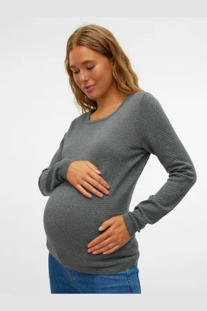 Mama;licious Okrągły Dekolt Sweter