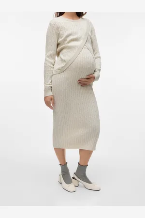 Mama;licious Wysoka Talia Spódnica Midi
