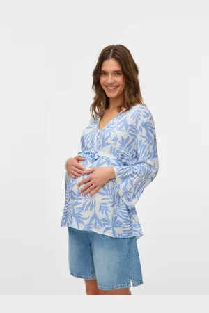 Mama;licious Luźno Dopasowane Dekolt W Serek Góra