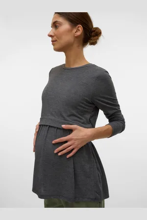 Mama;licious Krój Regularny Okrągły Dekolt Góra