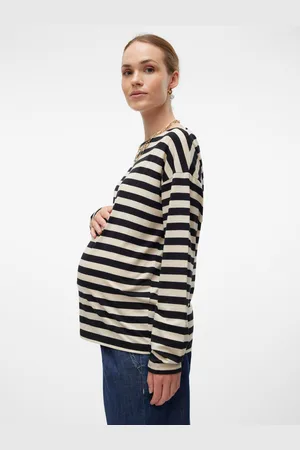 Mama;licious Luźno Dopasowane Dekolt W Łódkę Góra