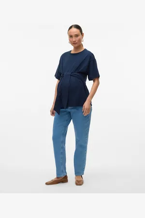 Mama;licious Krój Regularny Średnia Talia Jeans