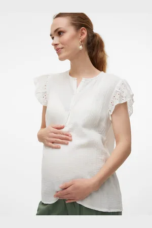 Mama;licious Krój Regularny Okrągły Dekolt Góra