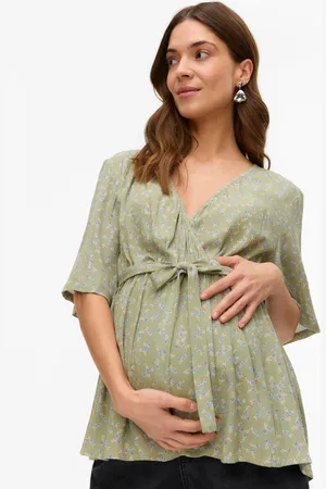 Mama;licious Krój Regularny Dekolt W Serek Góra