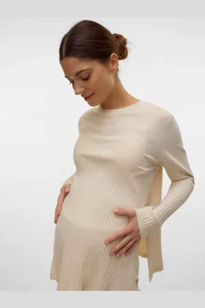 Mama;licious Krój Regularny Okrągły Dekolt Góra