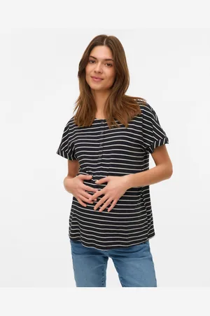 Mama;licious Krój Regularny Okrągły Dekolt Góra