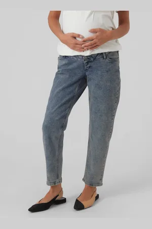 Mama;licious Krój Regularny Bardzo Wysoka Talia Jeans