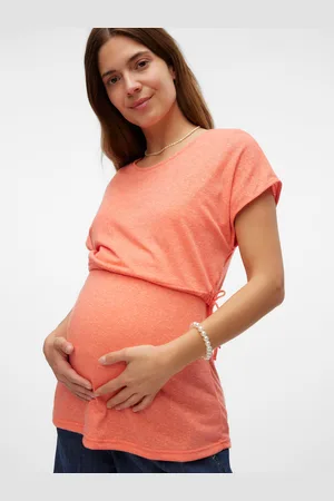 Mama;licious Krój Regularny Okrągły Dekolt Góra