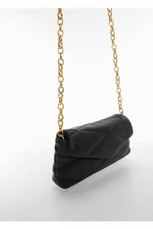 MANGO Kobieta Torebki - Pikowana torebka z łańcuchem