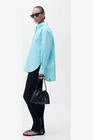 MANGO Koszula oversize z popeliny