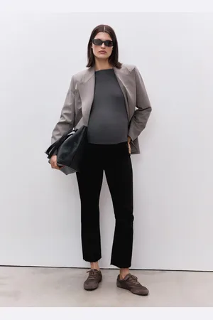 MANGO Dżinsy ciążowe flare crop