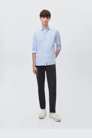MANGO Koszula z tkaniny Oxford w paski
