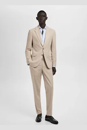 MANGO Spodnie garniturowe Milan slim fit