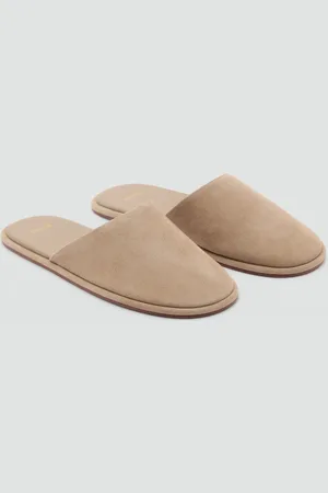 MANGO Buty zamszowe z odkrytą piętą