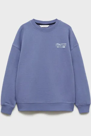 MANGO Bawełniana bluza ze wzorem