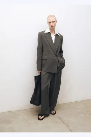 MANGO Marynarka garniturowa dwurzędowa oversize