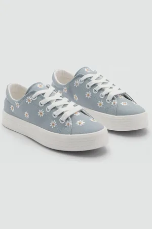 MANGO Buty sportowe z haftem