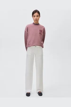 MANGO Bluza z wyszywanym napisem