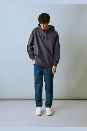 MANGO Bluza kangurka z napisem