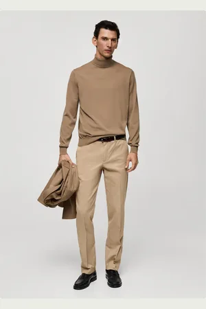 MANGO Spodnie bawełniane regular fit