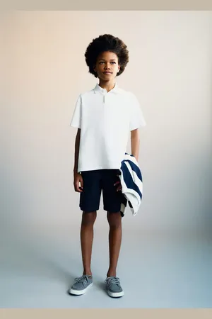 MANGO Prążkowana koszulka polo