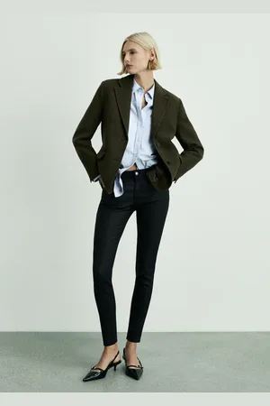 MANGO Dżinsy Pushup skinny woskowane
