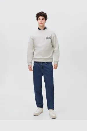 MANGO Bawełniana bluza ze wzorem