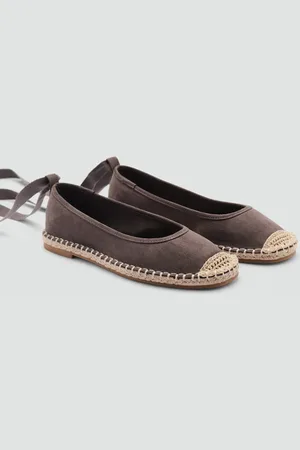 MANGO Bawełniane wiązane espadryle