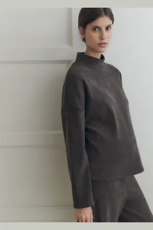 MANGO Bluza sztruksowa z półgolfem