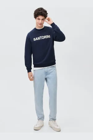 MANGO Bluza bawełniana z nadrukowanym napisem