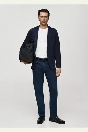 MANGO Marynarka Verner slim fit z bawełny