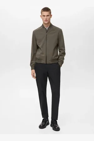 MANGO Kurtka bomber waterproof z technologią COOLMAX® średni zielony
